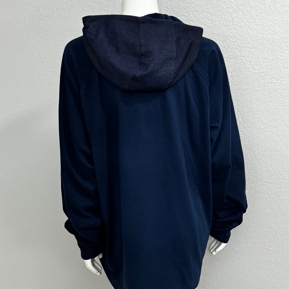 Adidas Navy Sweatshirt Hoodie - Picture 7 of 12